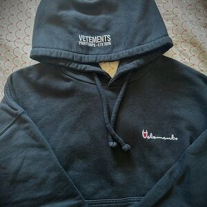 RARE Vetements x Champion 2016 Reversible Hoodie